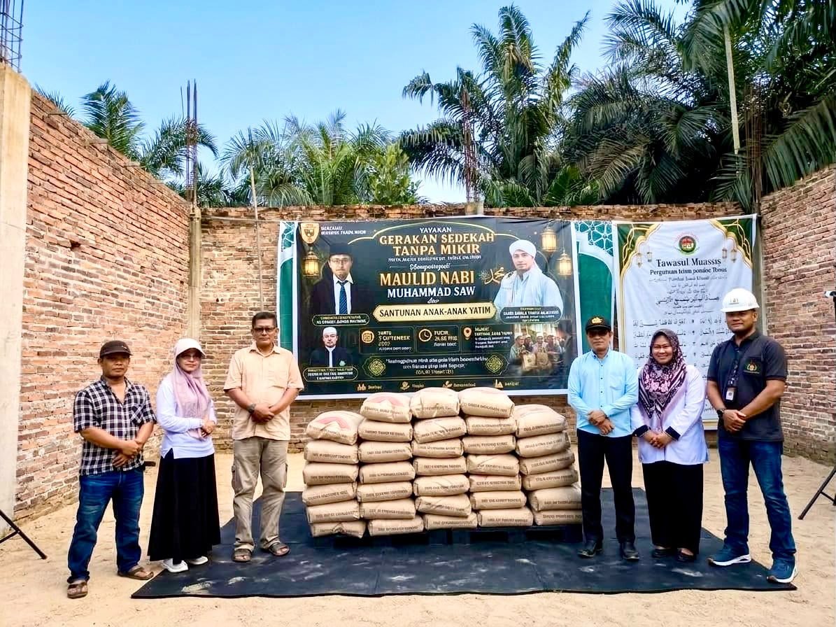 Bangkitkan Harapan Anak Yatim, PT STA Oils and Fats Dumai Dukung Pembangunan Pondok di Sungai Sembilan