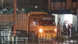 Dini Hari Truk Tonase Besar Masuk Jalan Cempedak, Dishub Dumai Tegaskan Wajib Berizin
