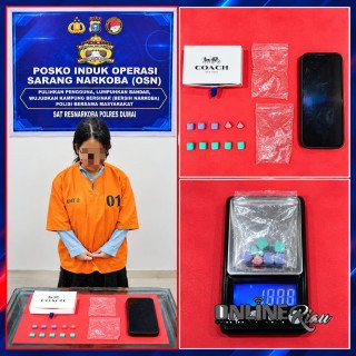 Diduga Simpan 10 Pil Ekstasi, Perempuan di Dumai Diamankan Polisi